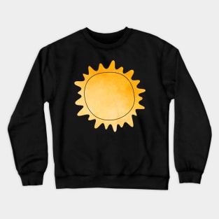 A Playful Bright Yellow Sunshine Pattern Of Positive Energy Crewneck Sweatshirt